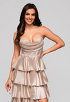 Evening dress LA-OM-DLR202 gold