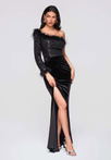 Evening dress LA-OM-DLR280 - black