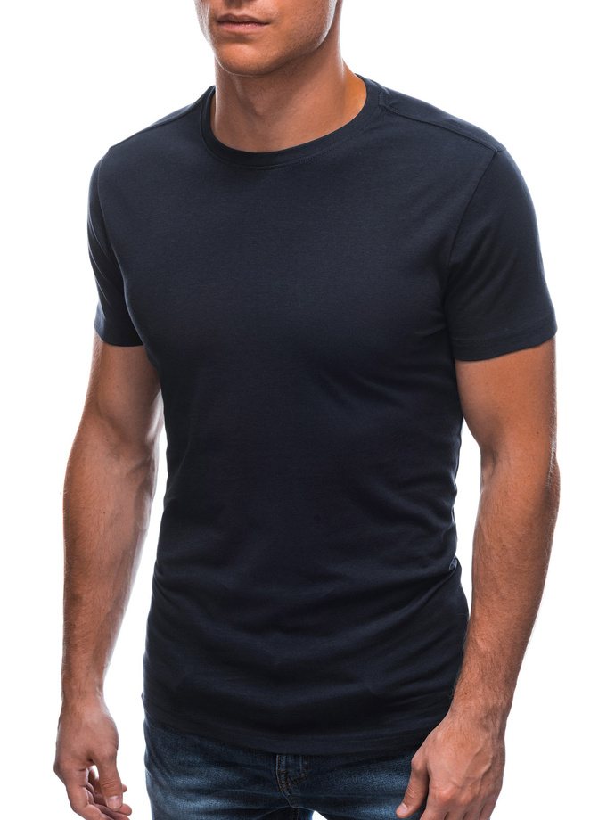 Men's plain t-shirt EM-TSBS-0100 - navy