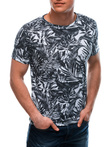 Men's printed t-shirt S1668 - white/black