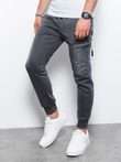 Men's sweatpants - dark grey P917