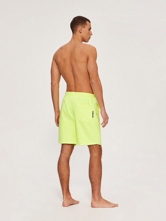 Men's shorts CLTN SH 0122 W456 - neon yellow