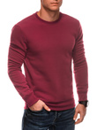BASIC men's uniform round neck sweatshirt - maroon V8 EM-SSBN-0100