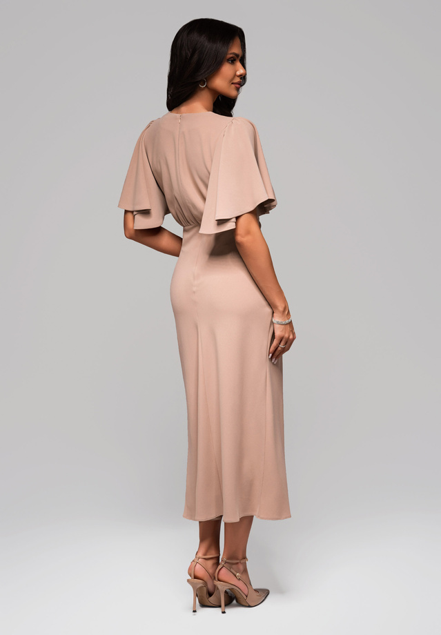 Evening dress LA-OM-DLR096 - nude