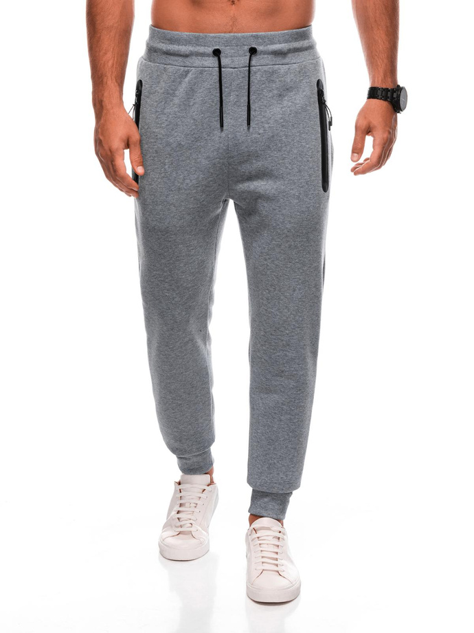 Men's BASIC uniform sweatpants - grey melange V-3 EM-PABS-0104