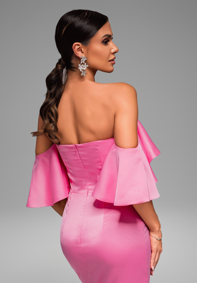 Evening dress LA-OM-DLR066 - pink