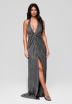 Evening dress LA-OM-DLR235 silver