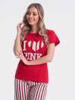 Women's pyjamas ULR279 - red