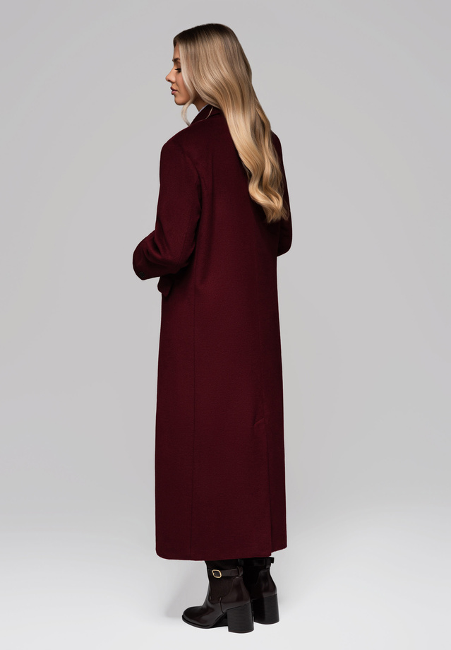 Men's minimalist coat with detachable vest - beige V1 OM-COLC-0139