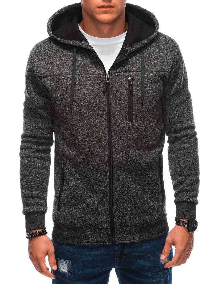 Men's zip-up sweatshirt B1602 - black