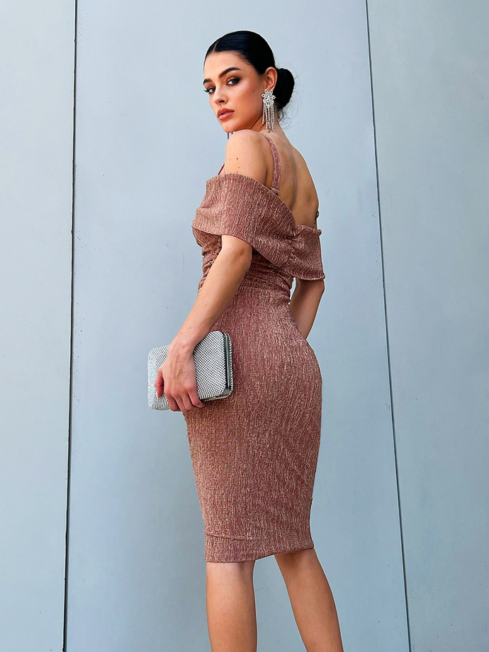 GEORGINIA midi dress DLR148 - gold