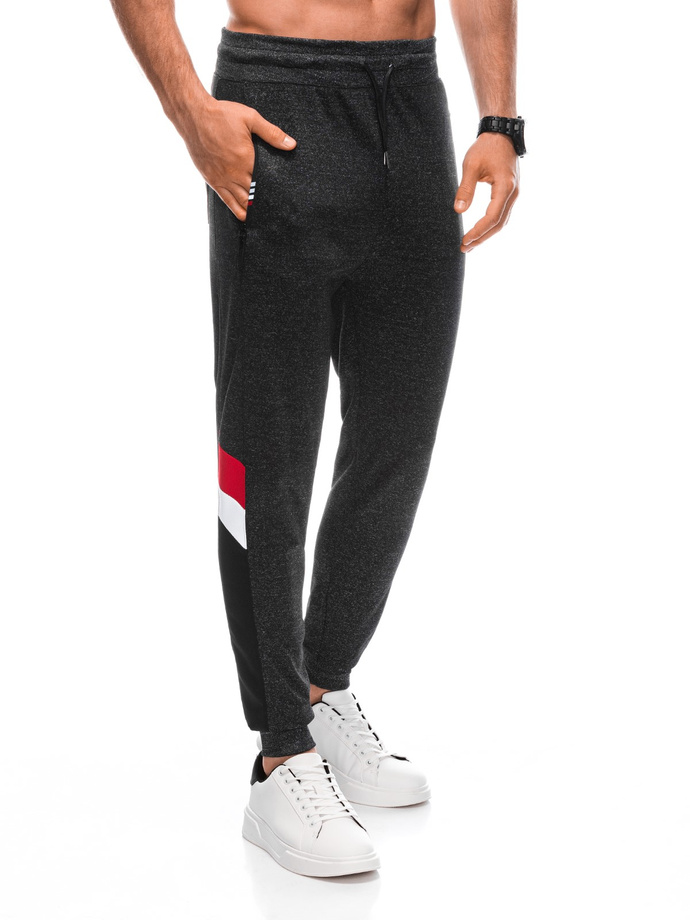 Men's sweatpants P1392 - dark grey