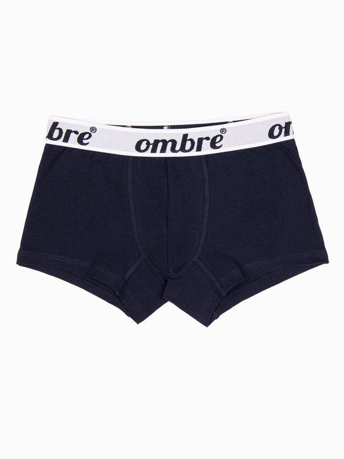 Men's cotton boxer shorts with contrasting elastic - 7-pack mix V2 OM-UNBO-0100