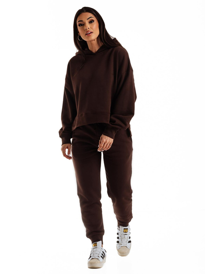 Women's sweatpants PLR265 - brown