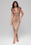 Evening dress LA-OM-DLR215 - light gold