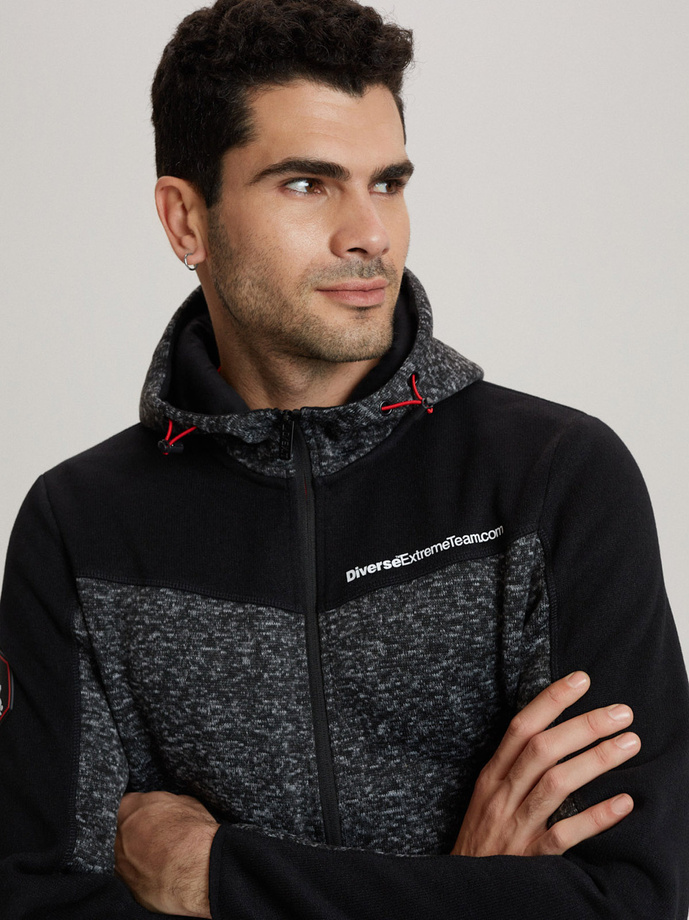 Bluza męska DKR CROSS 4 B1564 - czarny melanż