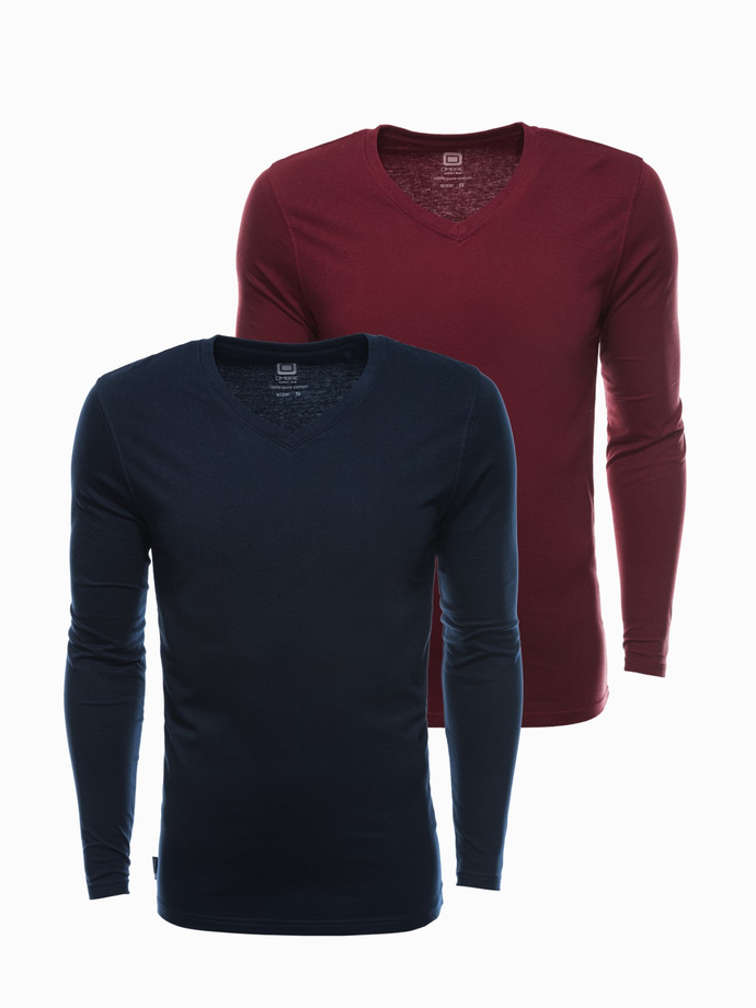 Zestaw longsleeve męski V-NECK - mix 2-pak V7 Z41