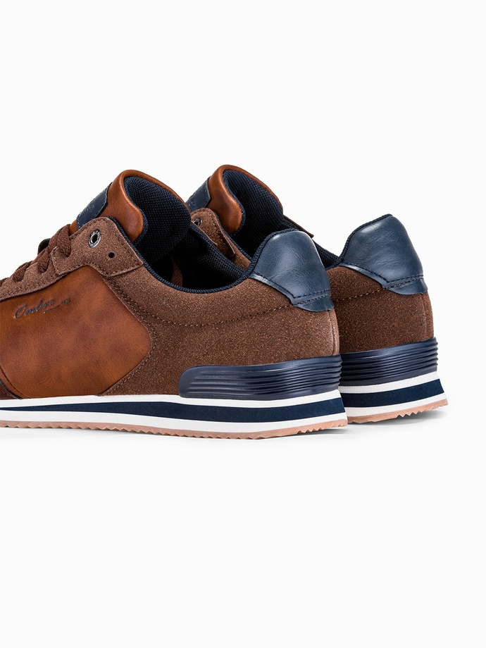 Men's casual sneakers - brown T332