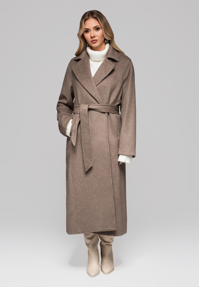 Women's wool coat LARICA OW-COLC-0106 v2 - taupe