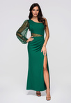 Evening dress LA-OM-DLR261 - bottle green