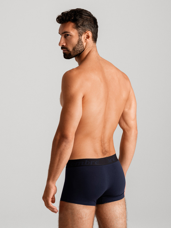 Men's cotton boxer shorts with contrasting elastic - 7-pack mix V2 OM-UNBO-0100