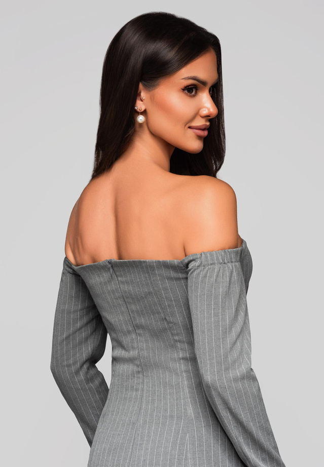 Evening dress LA-OM-DLR221 - grey