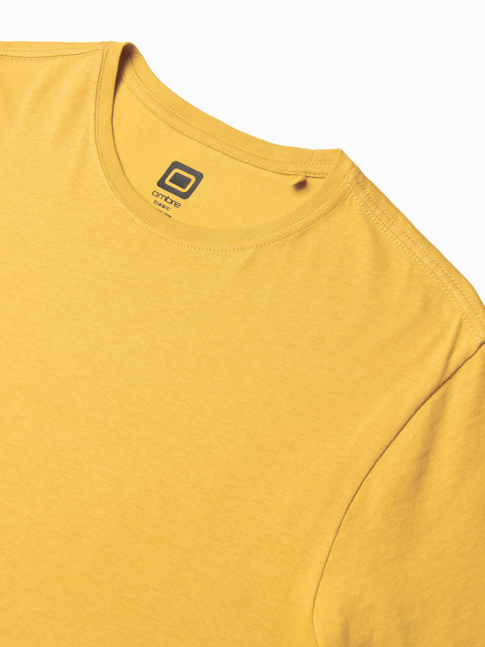 Men's plain t-shirt - yellow S1370