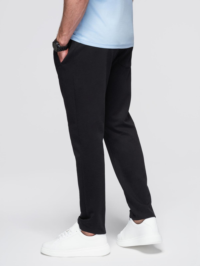 Men's sweatpants with unlined leg - black V5 OM-PABS-0206