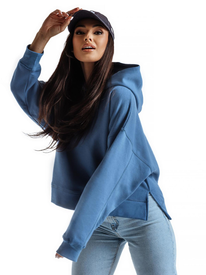 Women's hoodie TLR044 - blue