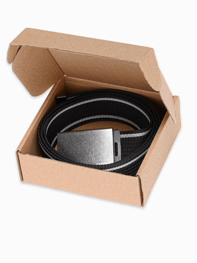 Men's bi-colored belt - black A028