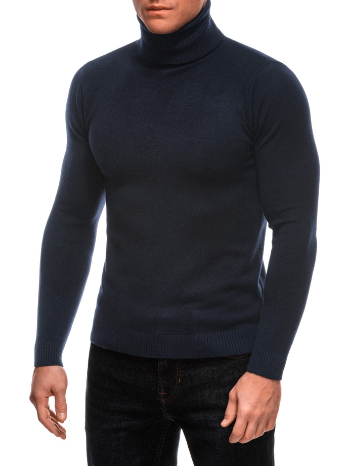 Men's polo neck E248 - navy