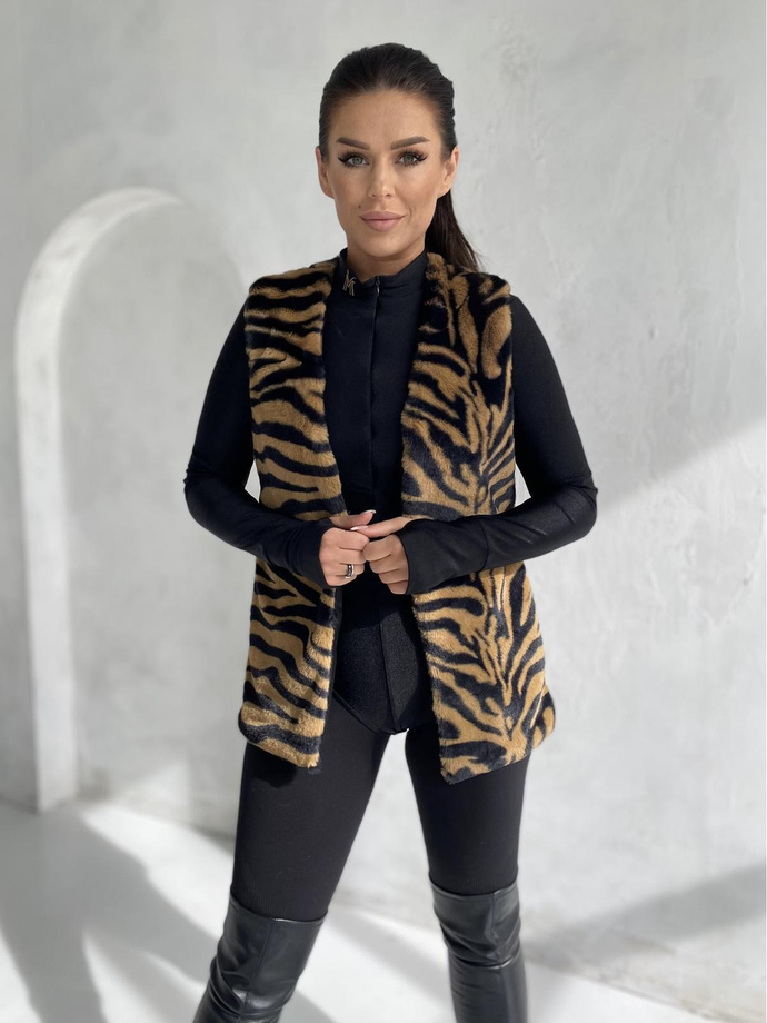 Women's vest VLR013 - brown