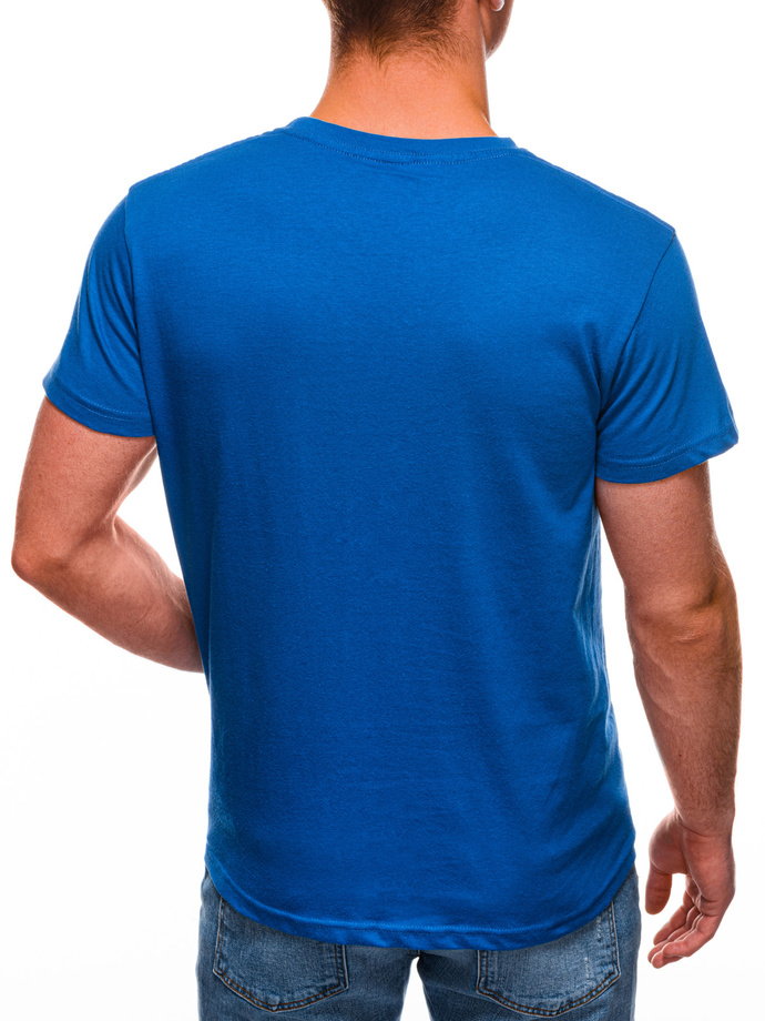 Men's plain t-shirt S970 - blue