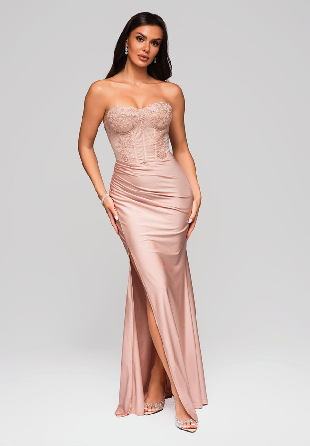 Evening dress LA-OM-DLR186 - pink