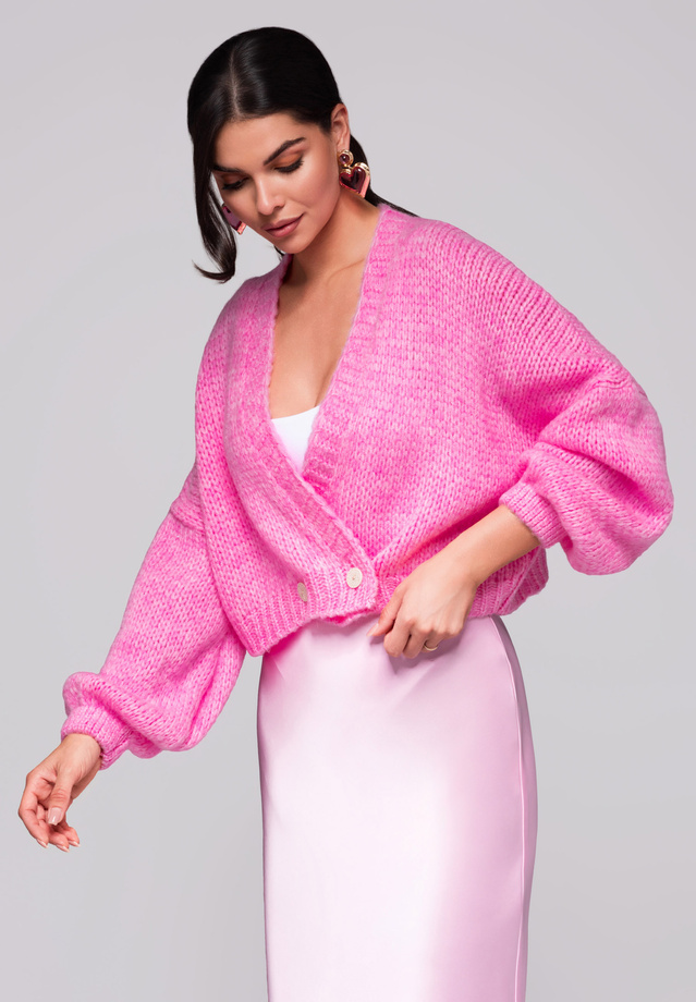 Sweter damski LW-SWCD-0105 - pink