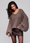 Women's cardigan LW-SWCD-0113 - mocha