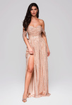 Evening dress LA-OM-DLR228 gold