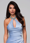 Evening dress LA-OM-DLR194 - light blue