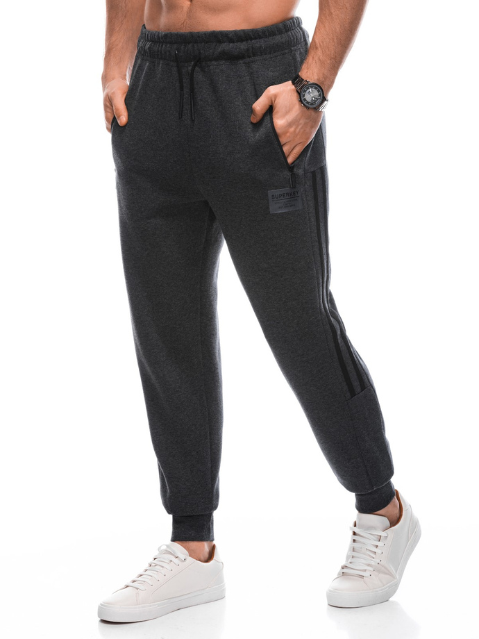 Men's sweatpants P1450 - dark grey