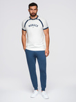 Men's jogger sweatpants - navy blue V4 OM-PABS-0173