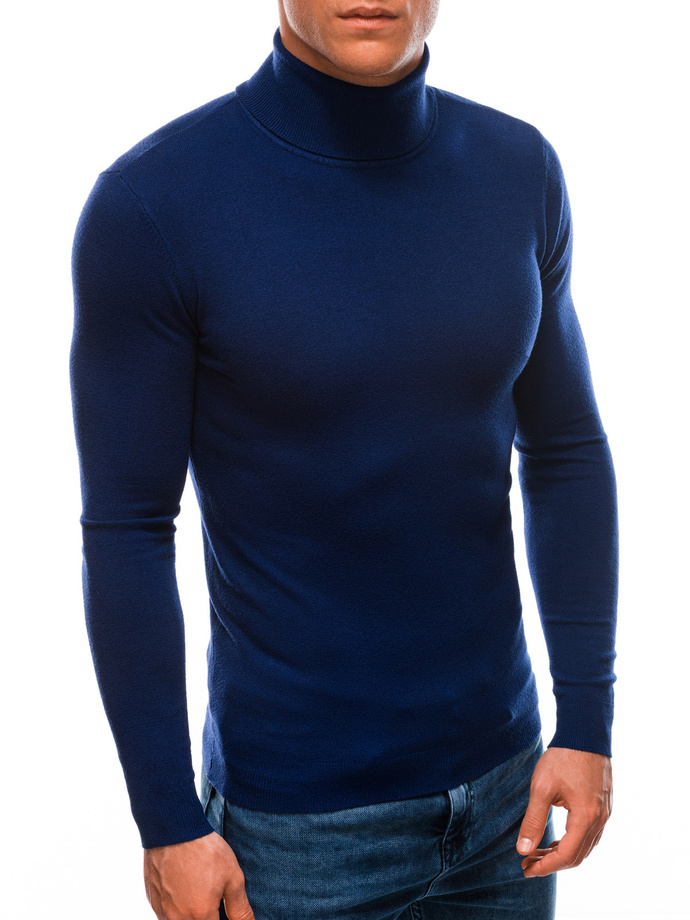 Men's polo neck E162 - navy