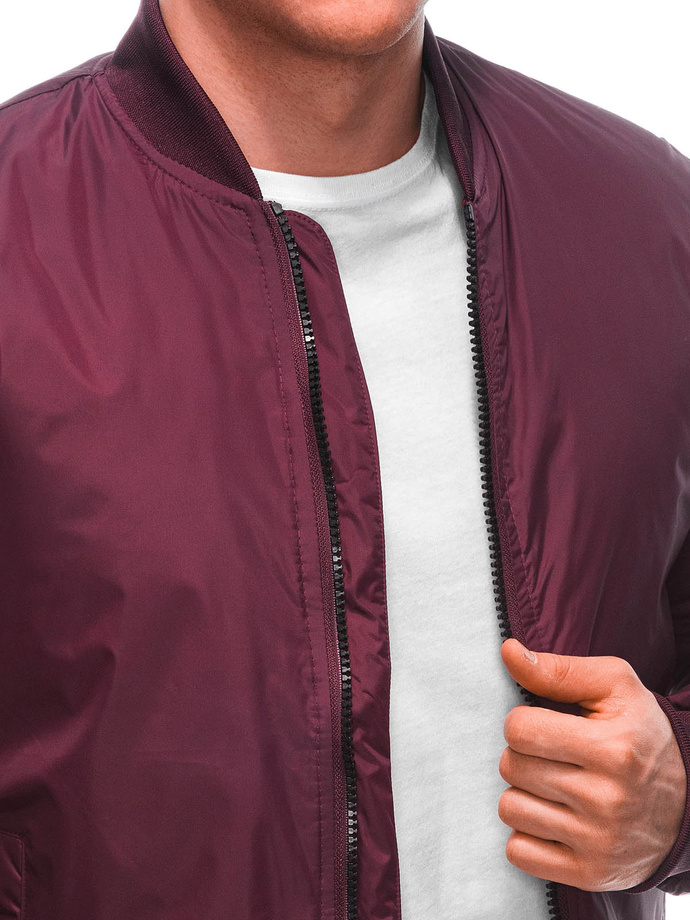 Men's mid-season jacket C532 - dark red