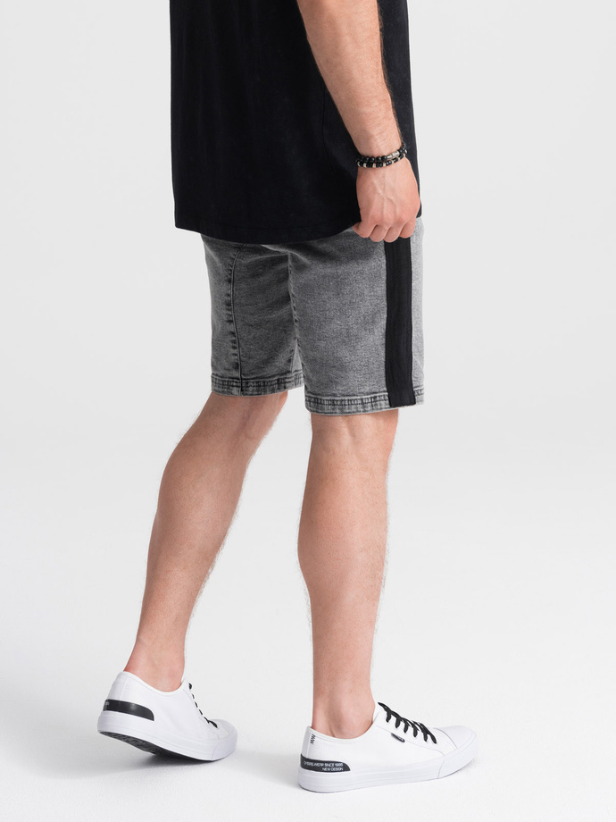 Men's denim shorts - grey W363