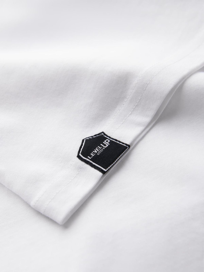 Longsleeve męski z kontrastowymi raglanowymi rękawami – biało-bordowy V2 OM-LSCL-0105