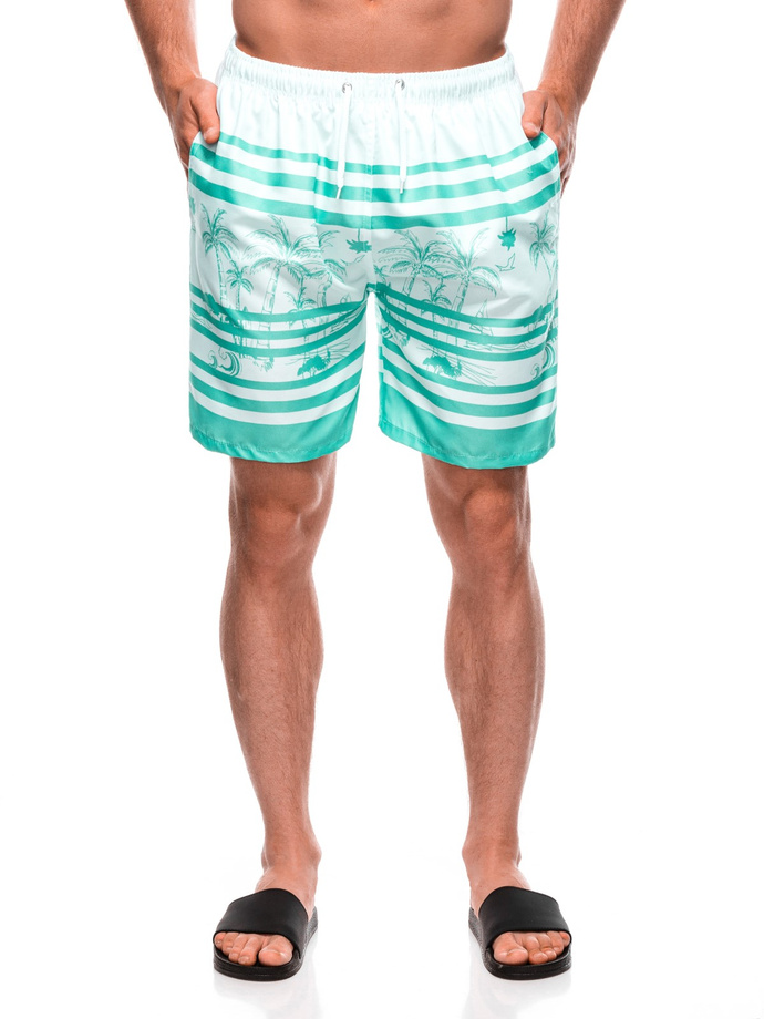 Men's swimming shorts W510 - mint