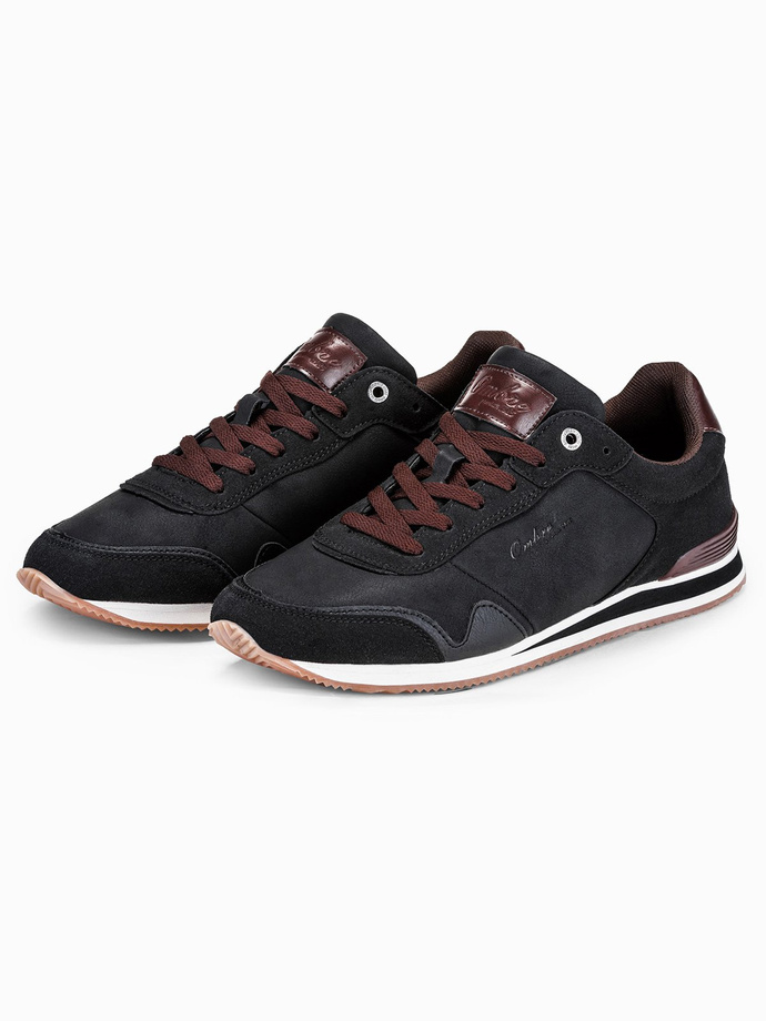 Men's casual sneakers - black T332