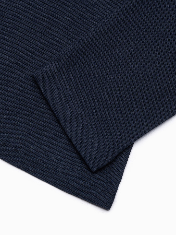 Men's plain longsleeve L132 - navy V3