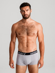 Men's cotton boxer shorts with contrasting elastic - 7-pack mix V2 OM-UNBO-0100