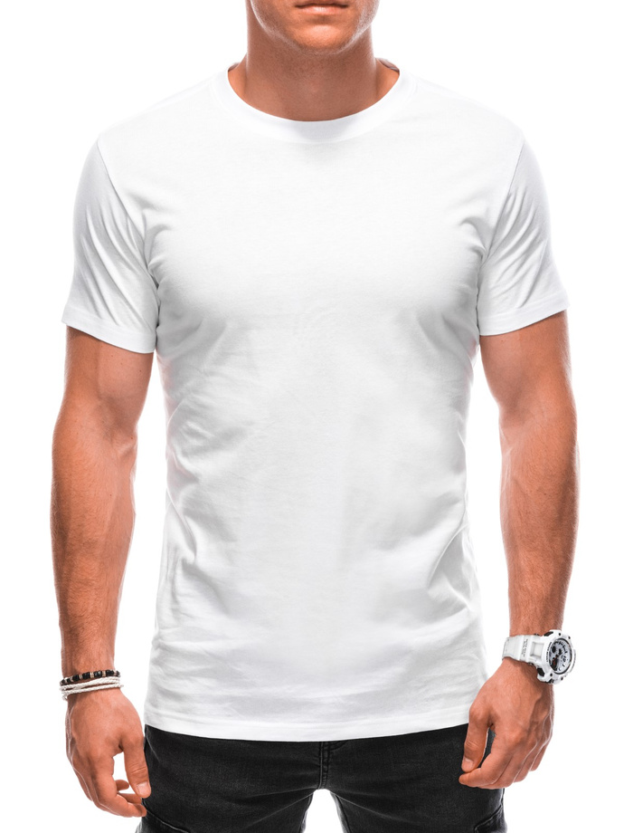 T-shirt męski basic EM-TSBS-0100 - biały