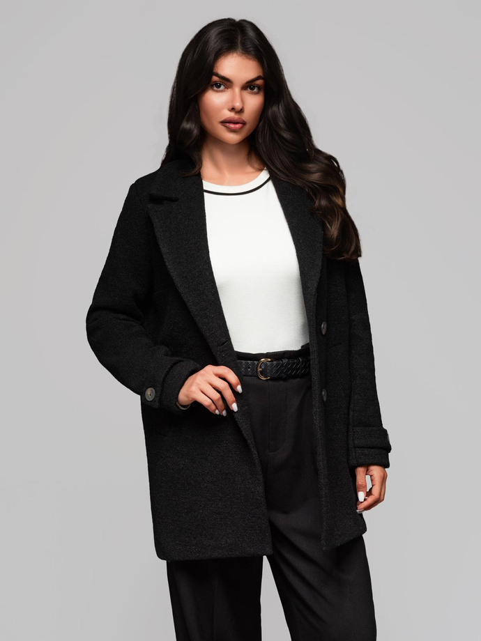Fashionable women's coat CLR041 - black